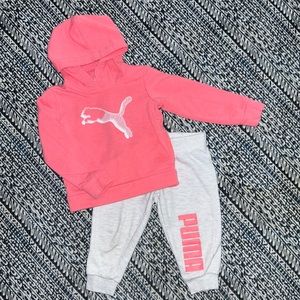 Toddler girls Puma set, 2T like new